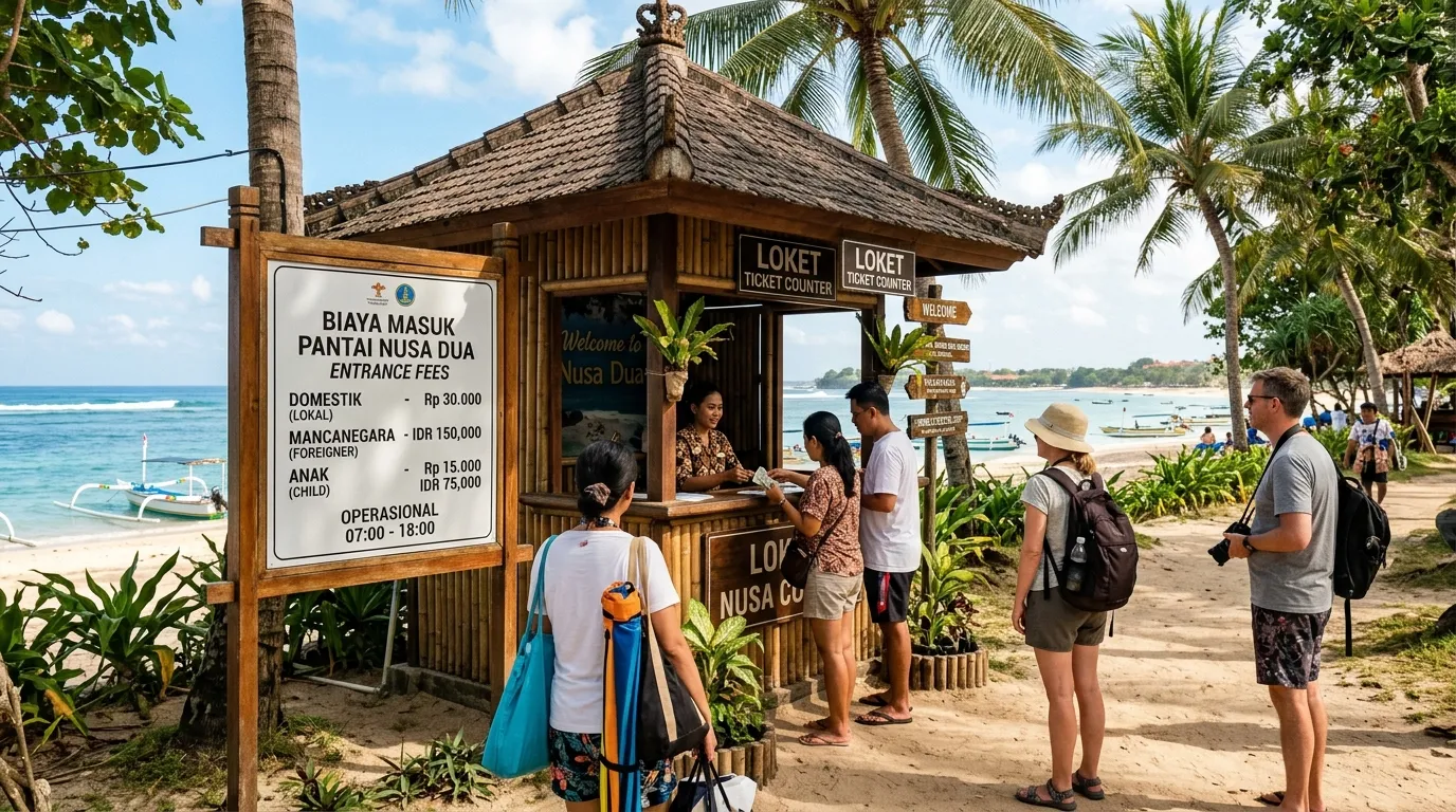 Loket tiket masuk Pantai Balekambang Malang dengan harga tiket terjangkau